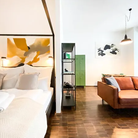 Modernes Loft-apartment Inkl Tiefgarage Im Zentrum Leipzigs Апартаменты Лейпциг